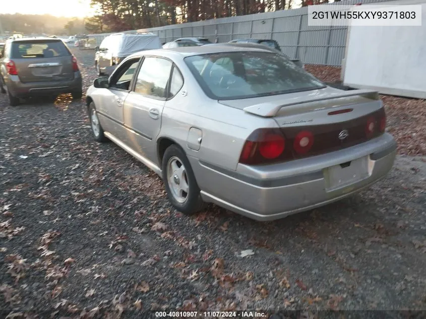 2000 Chevrolet Impala Ls VIN: 2G1WH55KXY9371803 Lot: 40810907