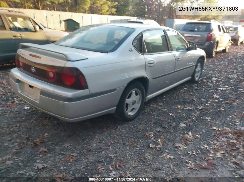 2000 Chevrolet Impala Ls VIN: 2G1WH55KXY9371803 Lot: 40810907