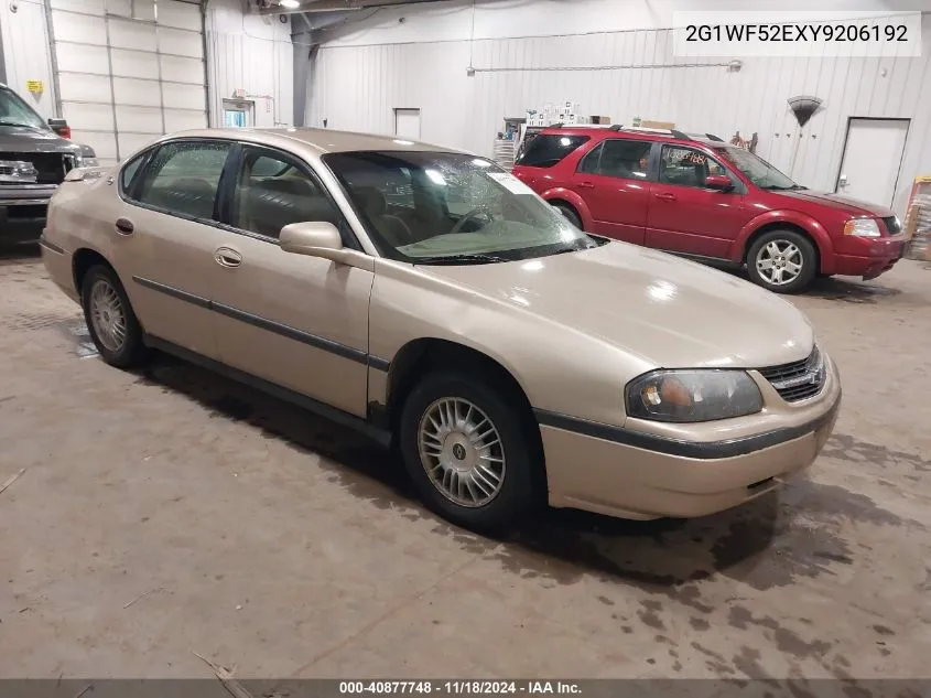 2000 Chevrolet Impala VIN: 2G1WF52EXY9206192 Lot: 40877748