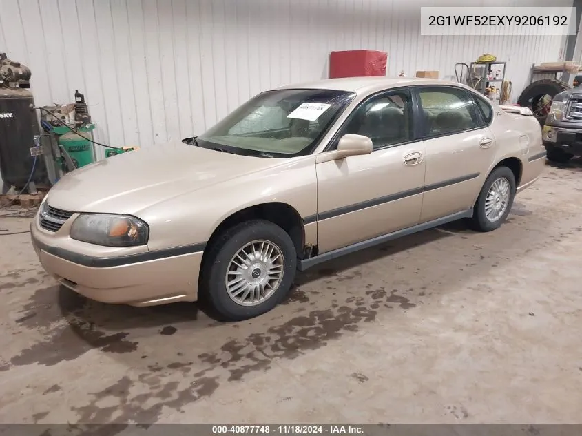 2000 Chevrolet Impala VIN: 2G1WF52EXY9206192 Lot: 40877748