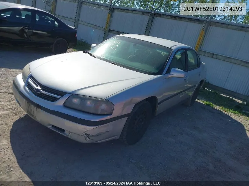 2001 Chevrolet Impala VIN: 2G1WF52E019314293 Lot: 12013169