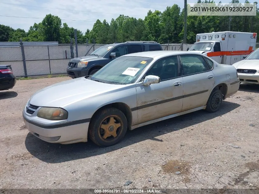 2G1WH55K619230927 2001 Chevrolet Impala Ls