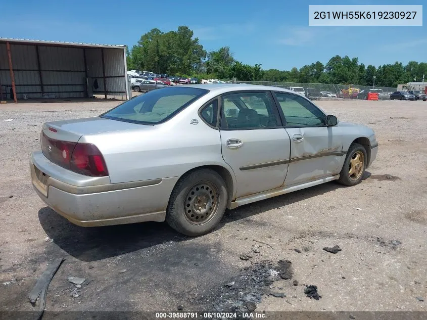 2G1WH55K619230927 2001 Chevrolet Impala Ls