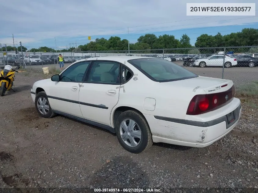 2001 Chevrolet Impala VIN: 2G1WF52E619330577 Lot: 39749974