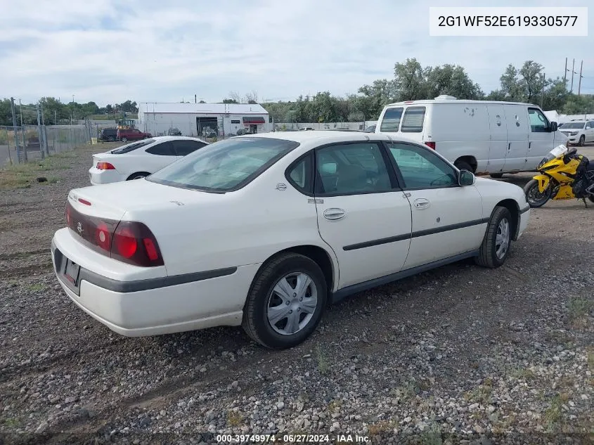 2001 Chevrolet Impala VIN: 2G1WF52E619330577 Lot: 39749974