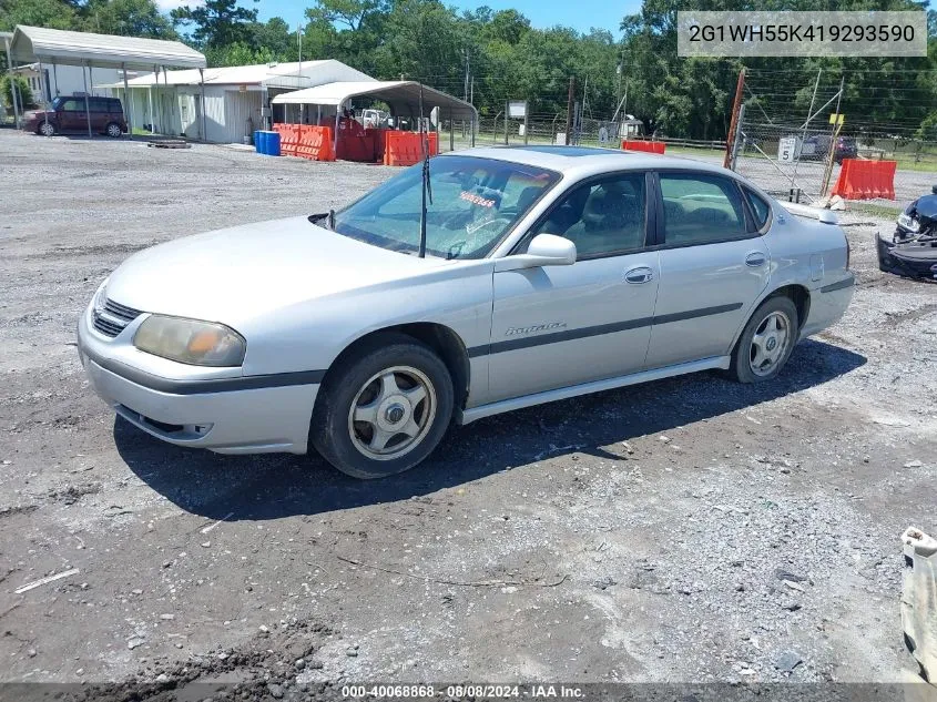 2G1WH55K419293590 2001 Chevrolet Impala Ls