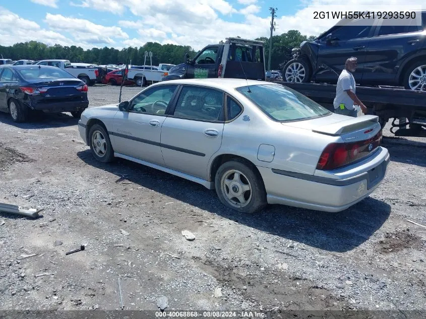 2001 Chevrolet Impala Ls VIN: 2G1WH55K419293590 Lot: 40068868