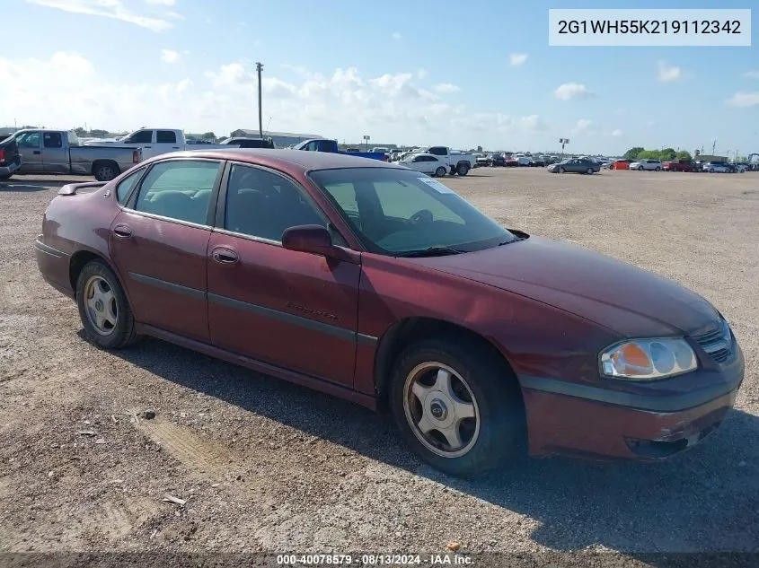 2G1WH55K219112342 2001 Chevrolet Impala Ls