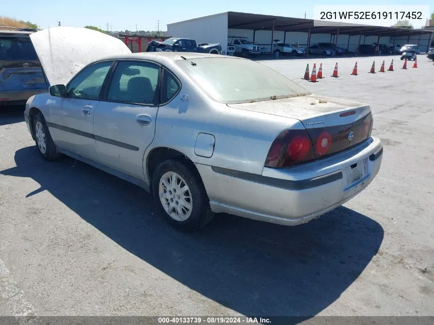 2G1WF52E619117452 2001 Chevrolet Impala