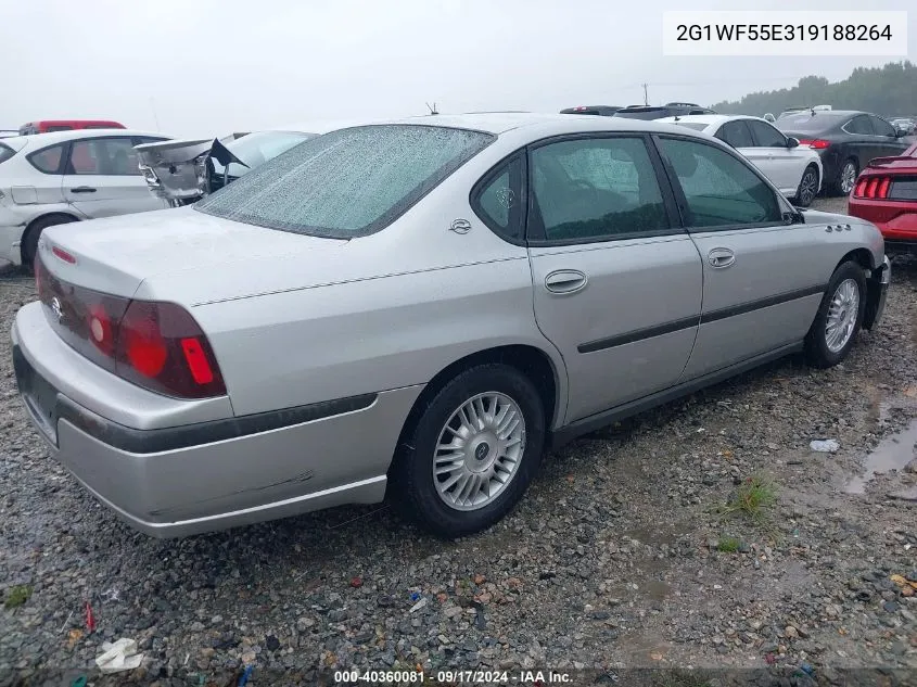 2001 Chevrolet Impala VIN: 2G1WF55E319188264 Lot: 40360081