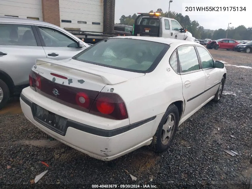 2001 Chevrolet Impala Ls VIN: 2G1WH55K219175134 Lot: 40483679