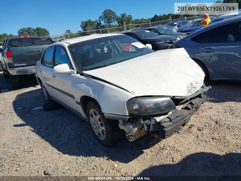 2001 Chevrolet Impala VIN: 2G1WF55EX19261789 Lot: 40558206