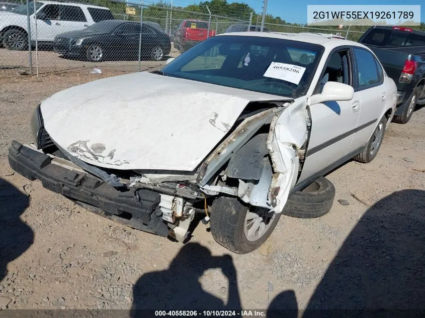 2001 Chevrolet Impala VIN: 2G1WF55EX19261789 Lot: 40558206