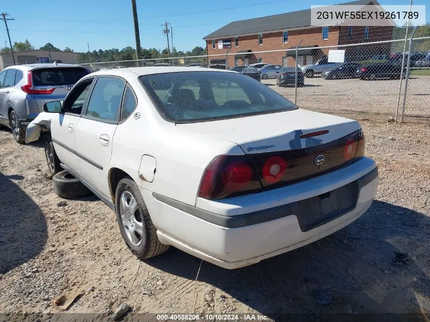 2001 Chevrolet Impala VIN: 2G1WF55EX19261789 Lot: 40558206