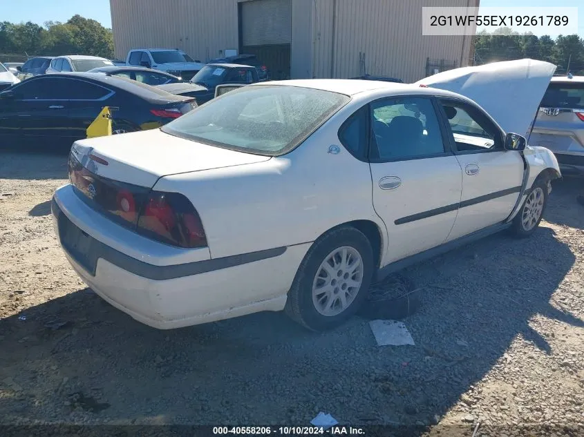 2001 Chevrolet Impala VIN: 2G1WF55EX19261789 Lot: 40558206