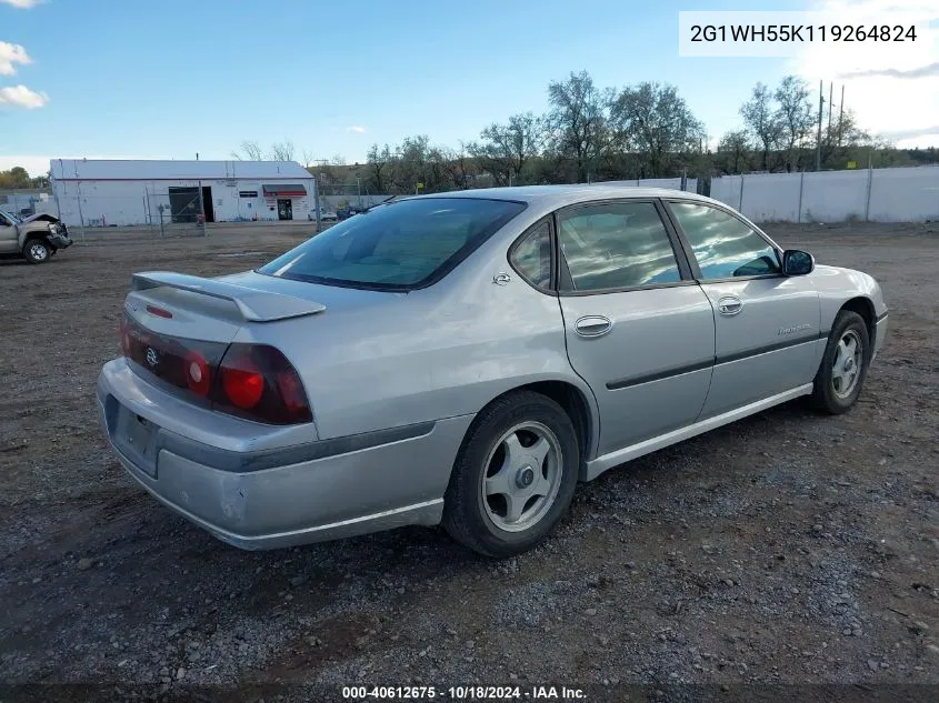 2G1WH55K119264824 2001 Chevrolet Impala Ls