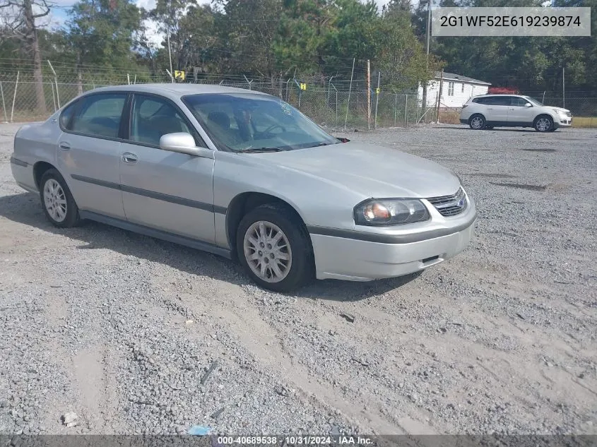 2001 Chevrolet Impala VIN: 2G1WF52E619239874 Lot: 40689538