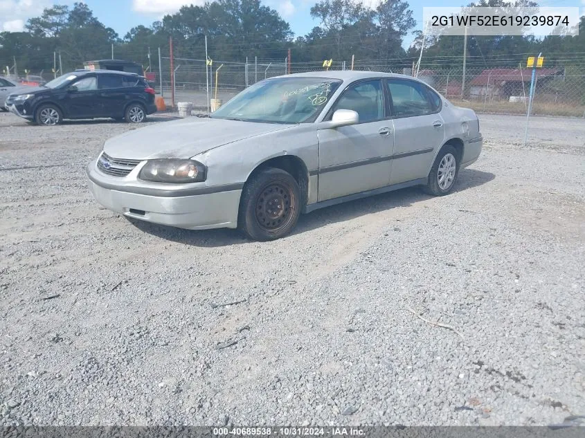 2001 Chevrolet Impala VIN: 2G1WF52E619239874 Lot: 40689538