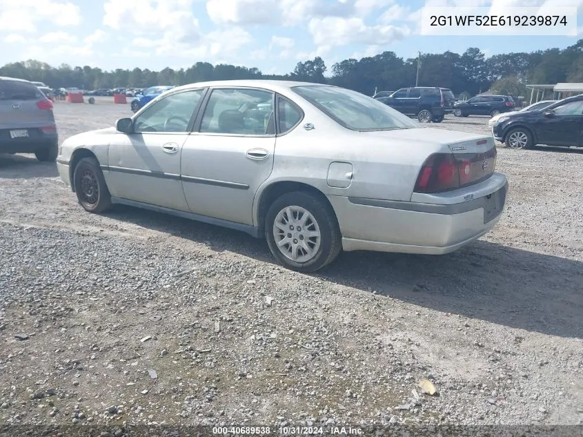 2001 Chevrolet Impala VIN: 2G1WF52E619239874 Lot: 40689538