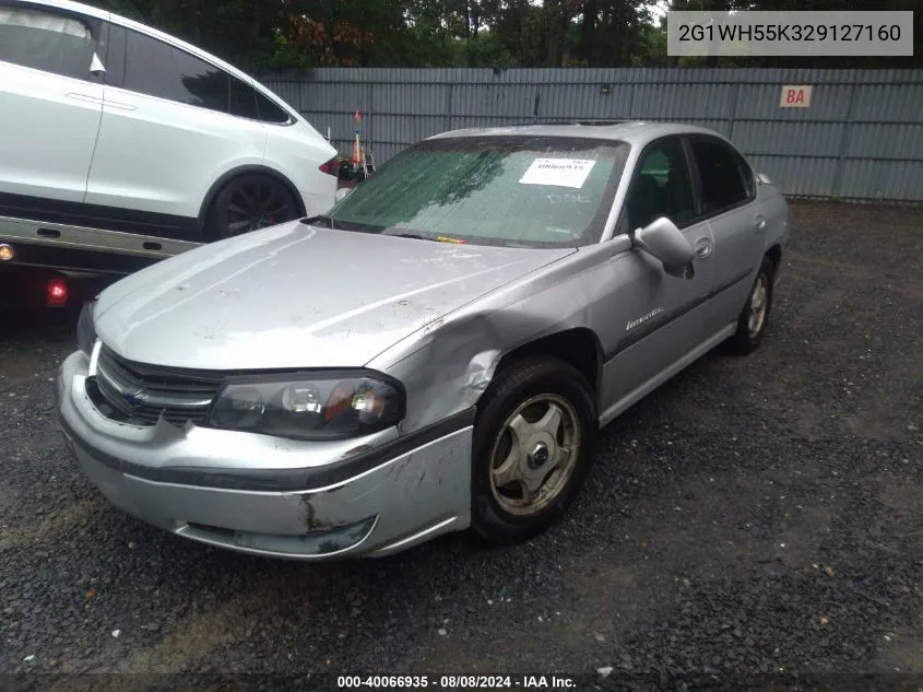 2G1WH55K329127160 2002 Chevrolet Impala Ls