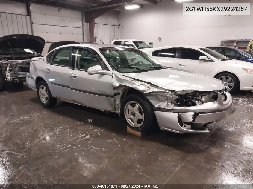 2002 Chevrolet Impala Ls VIN: 2G1WH55KX29224257 Lot: 40151871