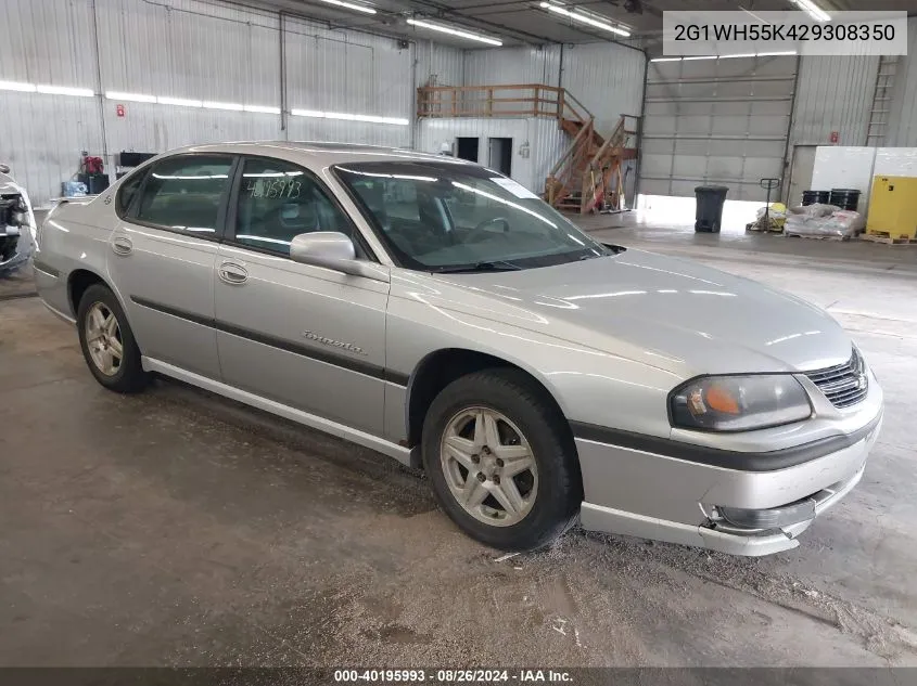 2G1WH55K429308350 2002 Chevrolet Impala Ls