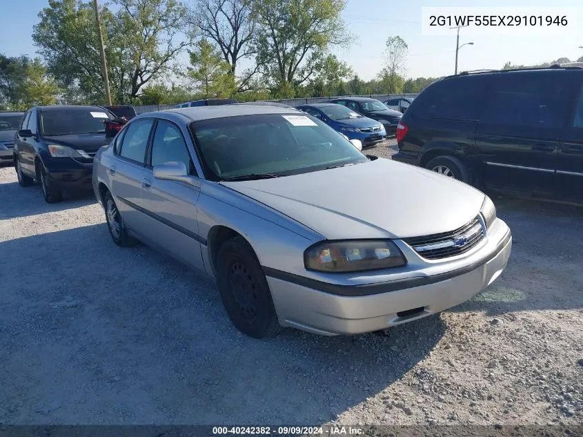 2002 Chevrolet Impala VIN: 2G1WF55EX29101946 Lot: 40242382