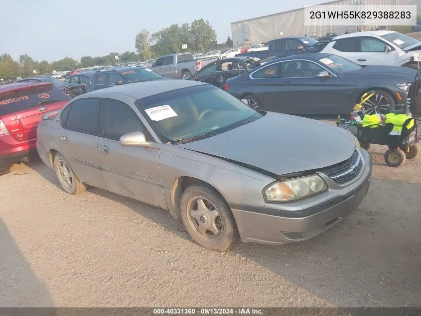 2G1WH55K829388283 2002 Chevrolet Impala Ls