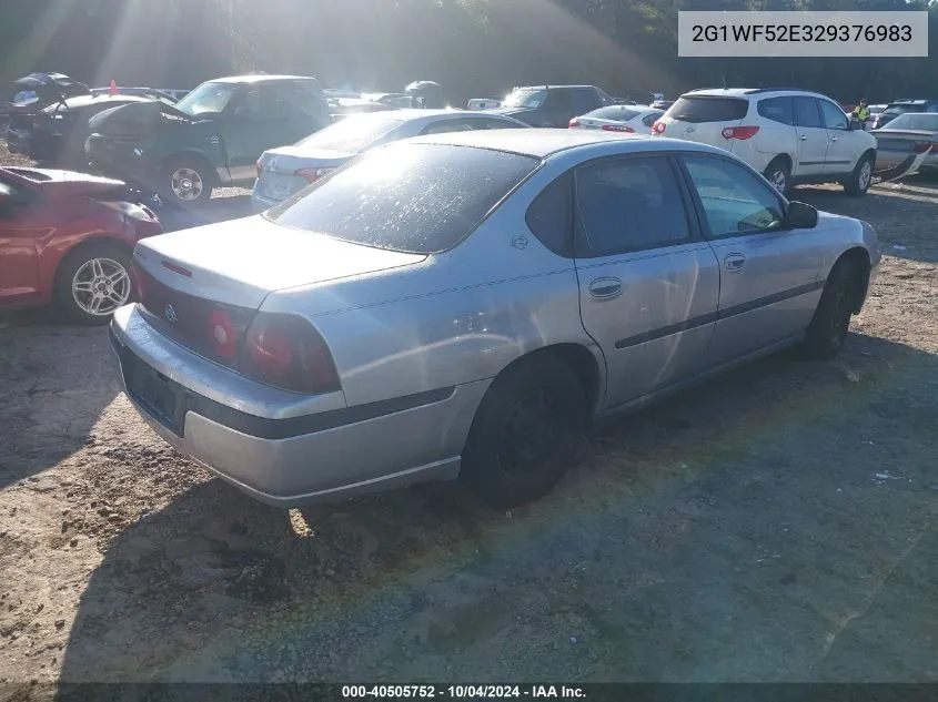 2002 Chevrolet Impala VIN: 2G1WF52E329376983 Lot: 40505752