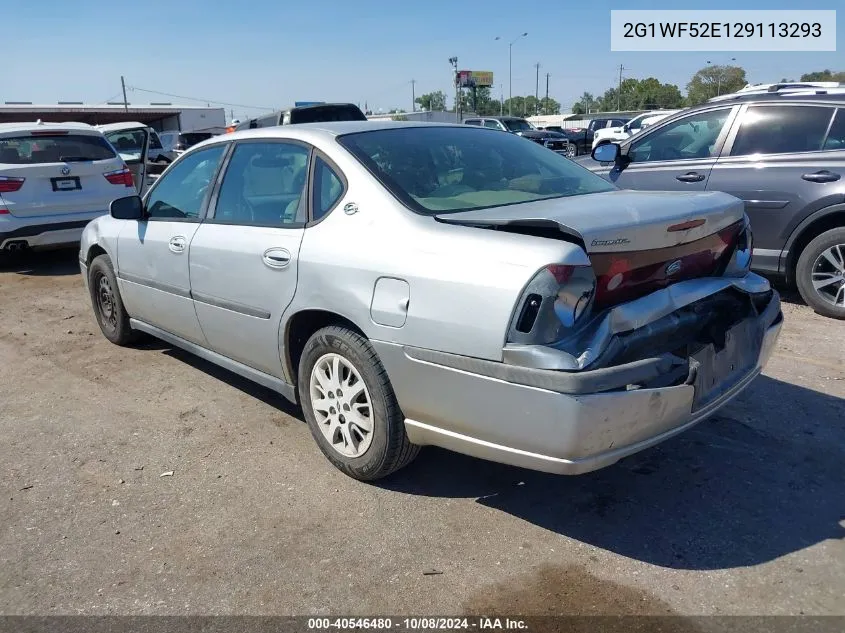 2002 Chevrolet Impala VIN: 2G1WF52E129113293 Lot: 40546480