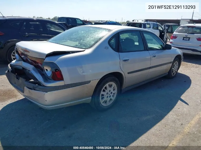 2002 Chevrolet Impala VIN: 2G1WF52E129113293 Lot: 40546480