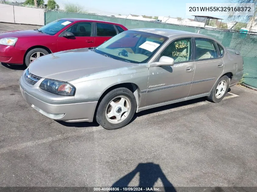 2002 Chevrolet Impala Ls VIN: 2G1WH55K329168372 Lot: 40566936