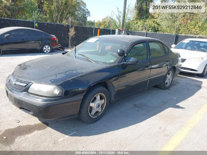 2002 Chevrolet Impala Police VIN: 2G1WF55K529212846 Lot: 40583554