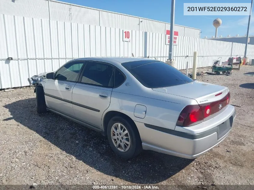 2002 Chevrolet Impala VIN: 2G1WF52E029360272 Lot: 40612391