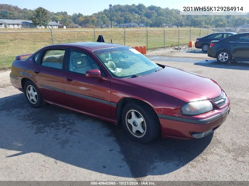 2G1WH55K129284914 2002 Chevrolet Impala Ls