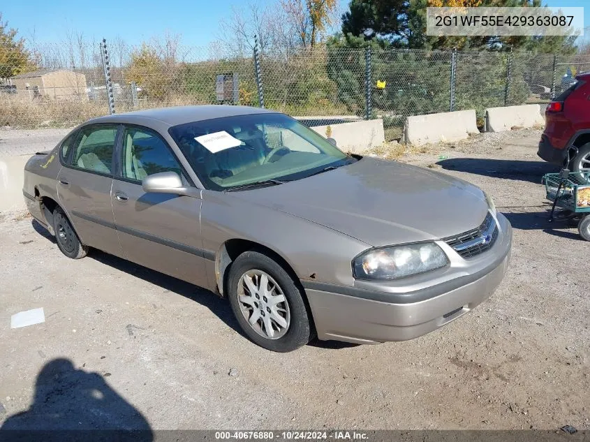 2002 Chevrolet Impala VIN: 2G1WF55E429363087 Lot: 40676880