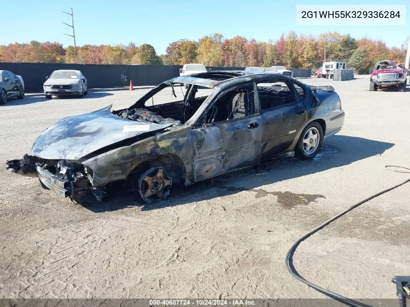 2002 Chevrolet Impala Ls VIN: 2G1WH55K329336284 Lot: 40687724