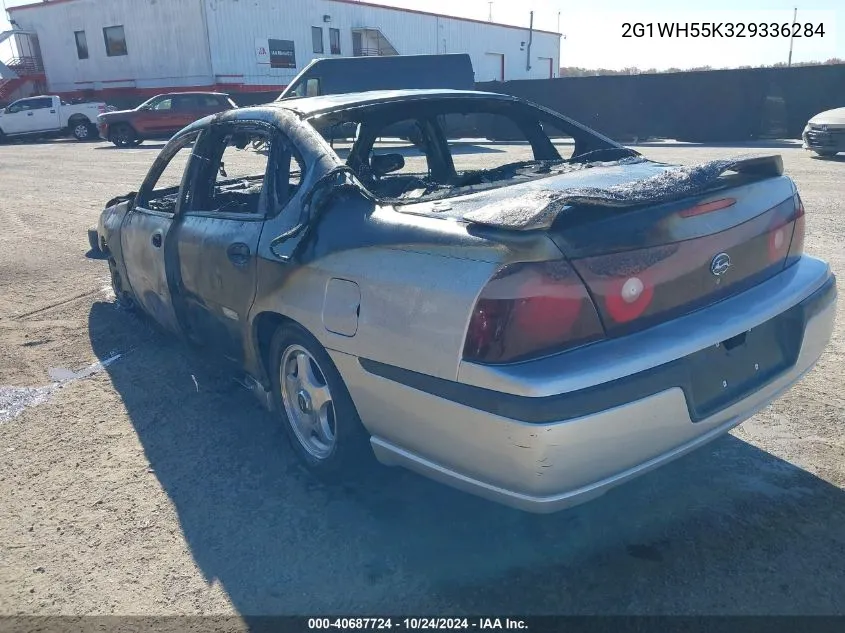 2002 Chevrolet Impala Ls VIN: 2G1WH55K329336284 Lot: 40687724