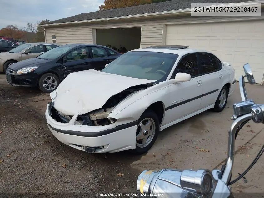 2002 Chevrolet Impala Ls VIN: 2G1WH55K729208467 Lot: 40705797