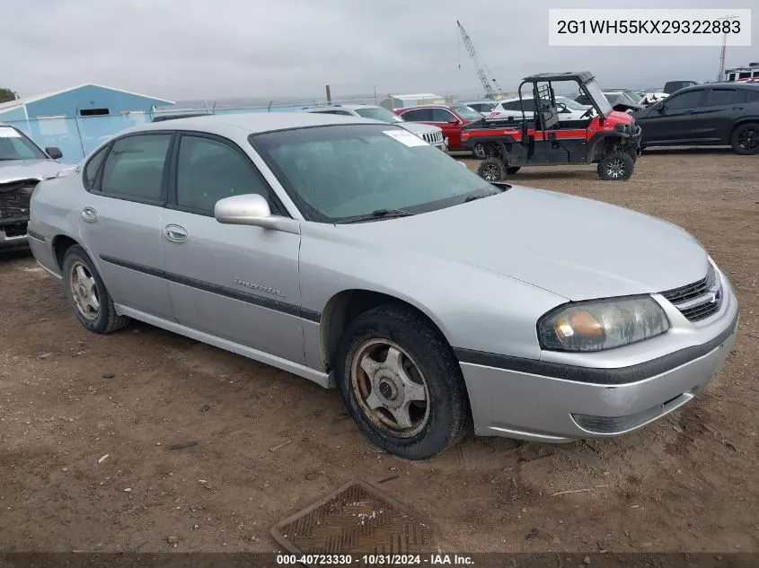 2002 Chevrolet Impala Ls VIN: 2G1WH55KX29322883 Lot: 40723330