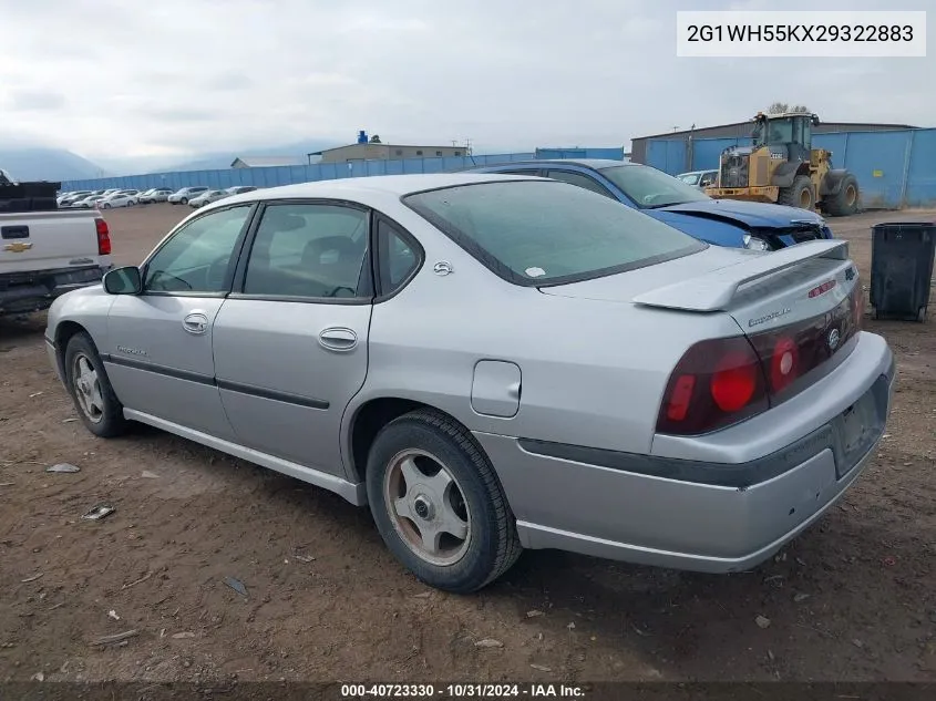 2002 Chevrolet Impala Ls VIN: 2G1WH55KX29322883 Lot: 40723330