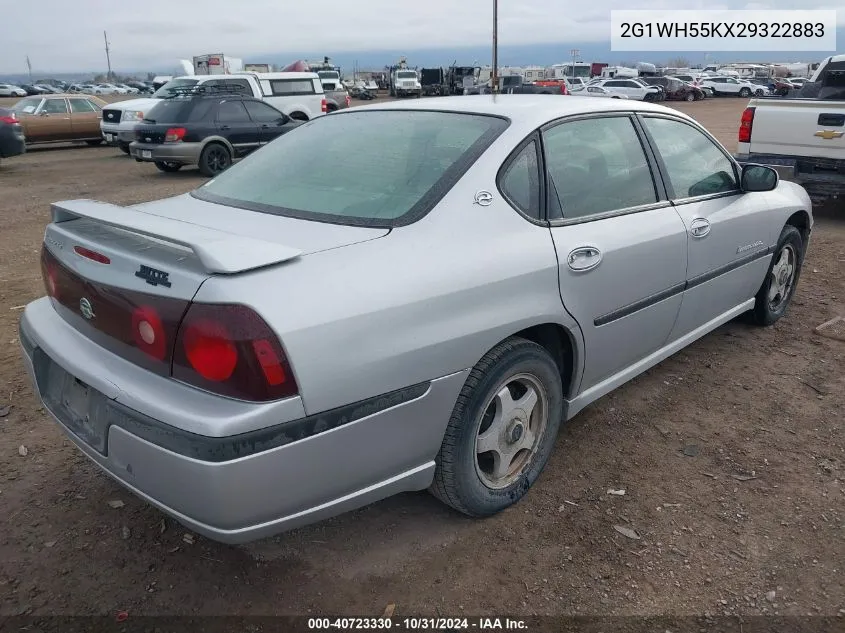 2002 Chevrolet Impala Ls VIN: 2G1WH55KX29322883 Lot: 40723330