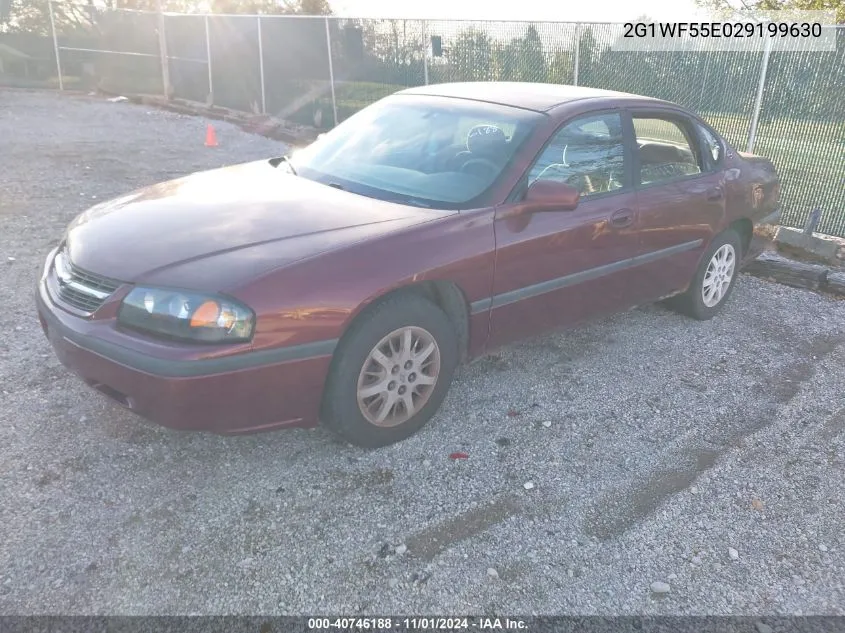 2002 Chevrolet Impala VIN: 2G1WF55E029199630 Lot: 40746188