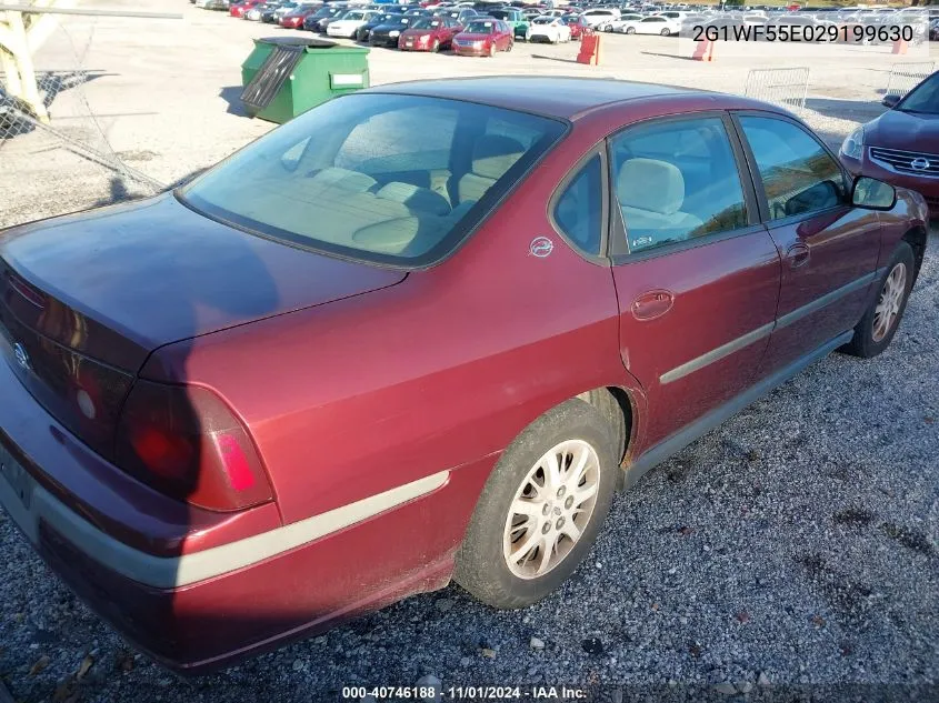 2002 Chevrolet Impala VIN: 2G1WF55E029199630 Lot: 40746188