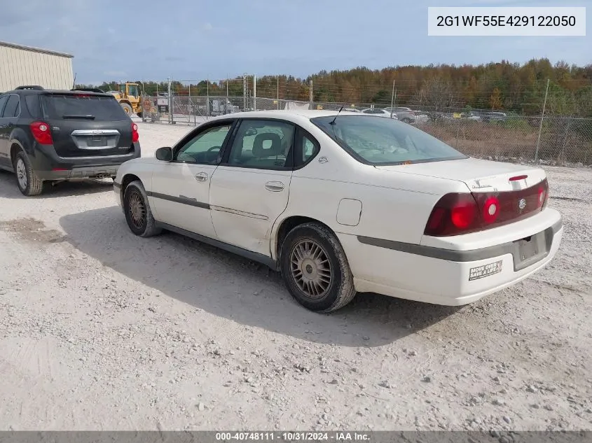 2002 Chevrolet Impala VIN: 2G1WF55E429122050 Lot: 40748111