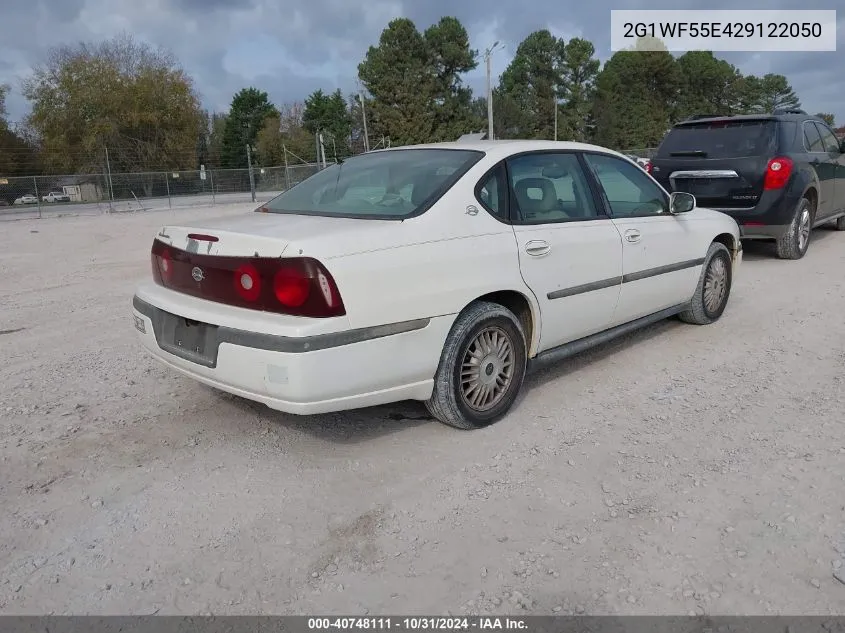 2002 Chevrolet Impala VIN: 2G1WF55E429122050 Lot: 40748111