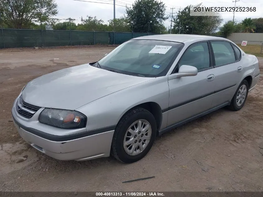 2002 Chevrolet Impala VIN: 2G1WF52EX29252368 Lot: 40813313