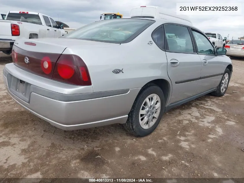 2002 Chevrolet Impala VIN: 2G1WF52EX29252368 Lot: 40813313