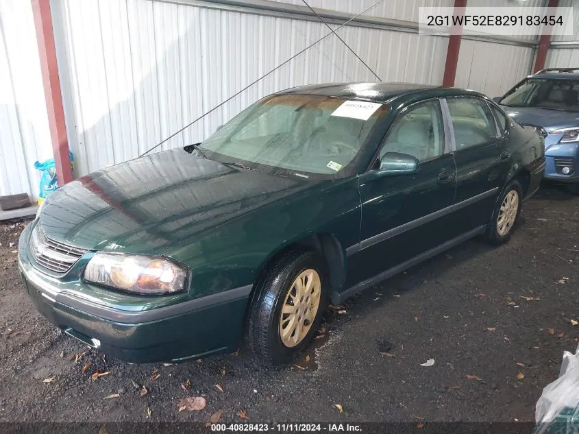 2002 Chevrolet Impala VIN: 2G1WF52E829183454 Lot: 40828423