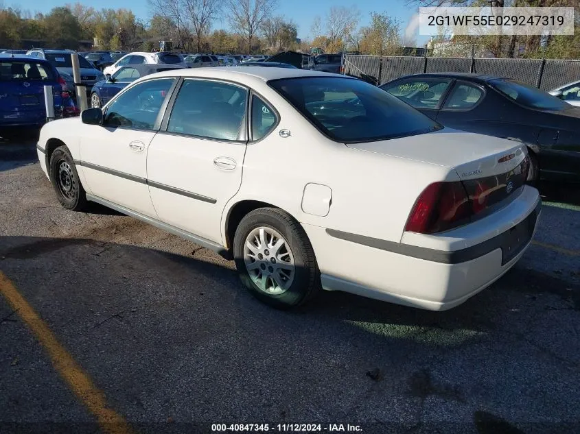 2G1WF55E029247319 2002 Chevrolet Impala